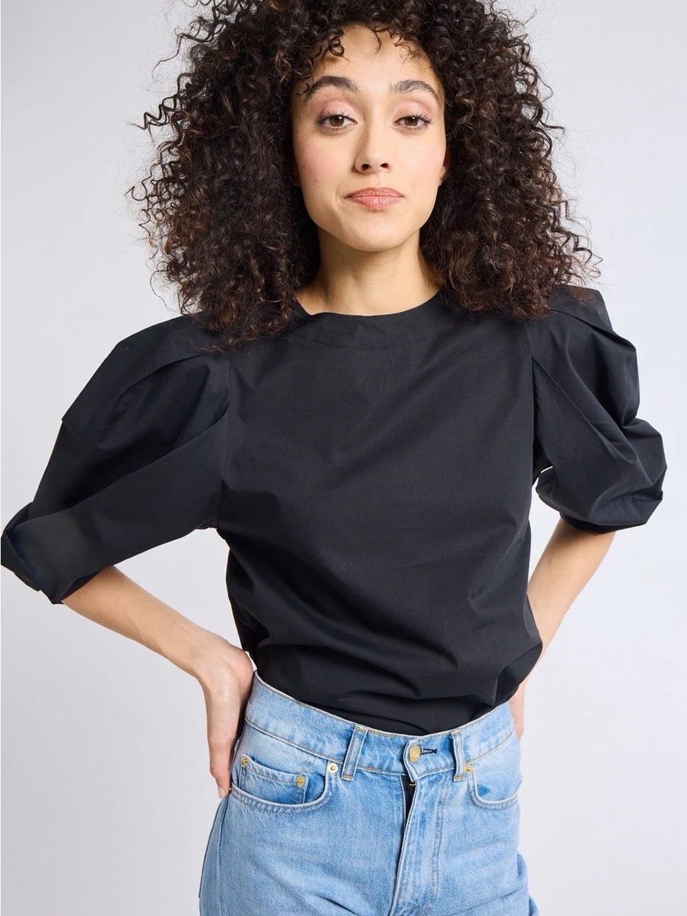 Mille LILA TOP IN BLACK Size XL